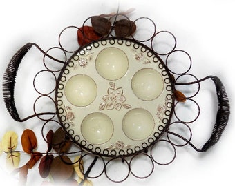 egg plate , deviled egg plate , Easter Egg Platter , Deviled Egg Platter,  Deviled Egg Tray,  ,plate with filigree  #  13
