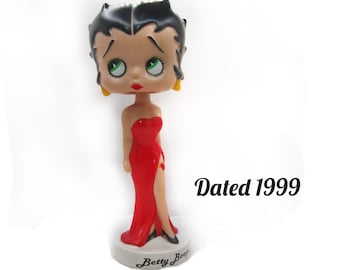 Betty Boop Memorabilia, Bobble Head Baby Boop Figurine -Betty Boop, collectible figurine, Rare Baby Boop -Valentine Baby Boop 1999  ,  # 13