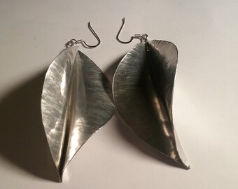Twisted Leaf Aluminum earrings