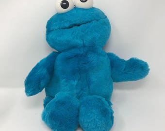 Vintage Tyco 1990s Jim Henson Tickle me Cookie Monster Plush Stuffed Animal