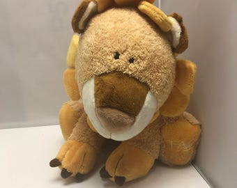 Large FAO Schwarz Toys R Us Ryan the Sun Flower Lion Soft Plush Stuffed Animal