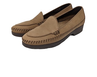 Dexter Classic Comfort Shoes Tan Leather Moccasins Loafers Made in USA Size 7