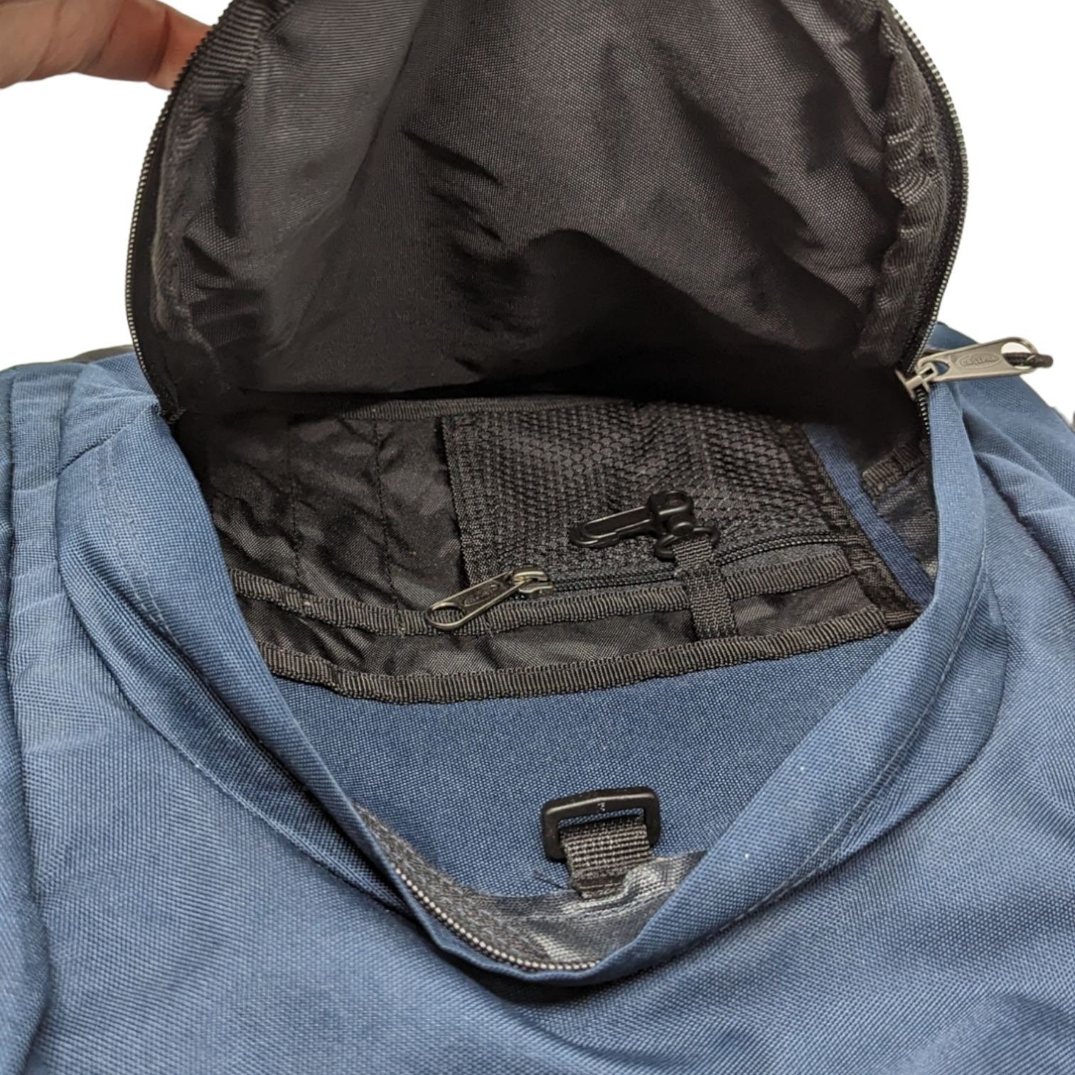 Vintage Y2K 1990s Eastpak Navy Blue Travel School Backpack School