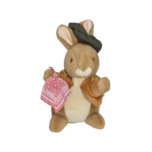 Vintage Eden Beatrix Potter Peter Rabbit Benjamin Bunny Plush Stuffed Animal 12&quot;