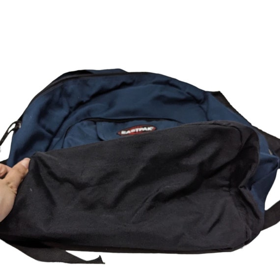 Vintage Y2K 1990s Eastpak Navy Blue Travel School Backpack School