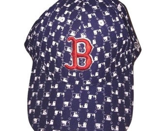 Boston Red Sox MLB Logo Navy Blue Baseball Cap Hat Size 7 1/4 (58 cm)