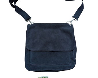 Vintage Y2K Crossbody Bag in Grey - 2000s Gorpcore Accessory - Y2K