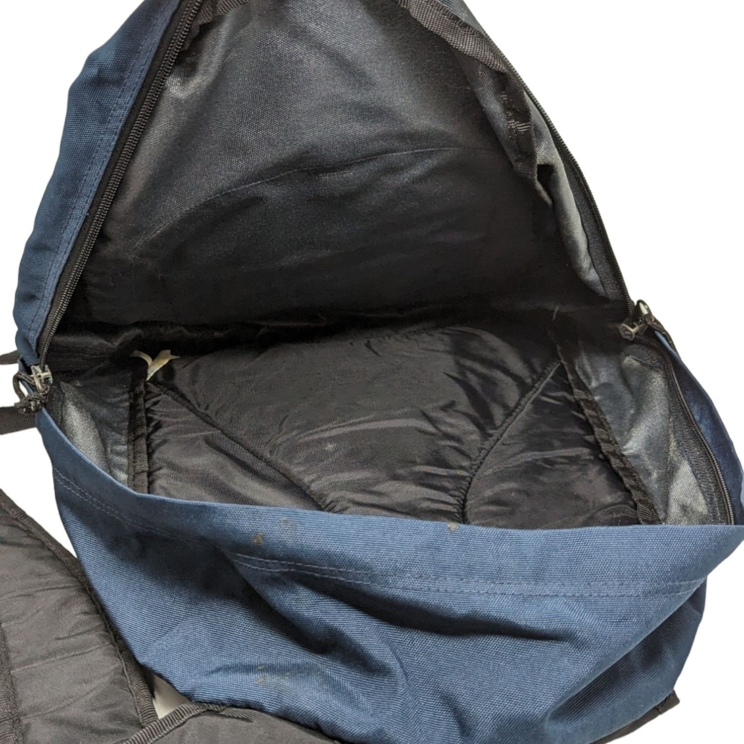 Vintage Y2K 1990s Eastpak Navy Blue Travel School Backpack School