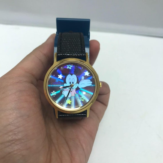 Vintage 1990s 90s Lorus Disney Mickey Mouse Hologram Wrist  display picture 1