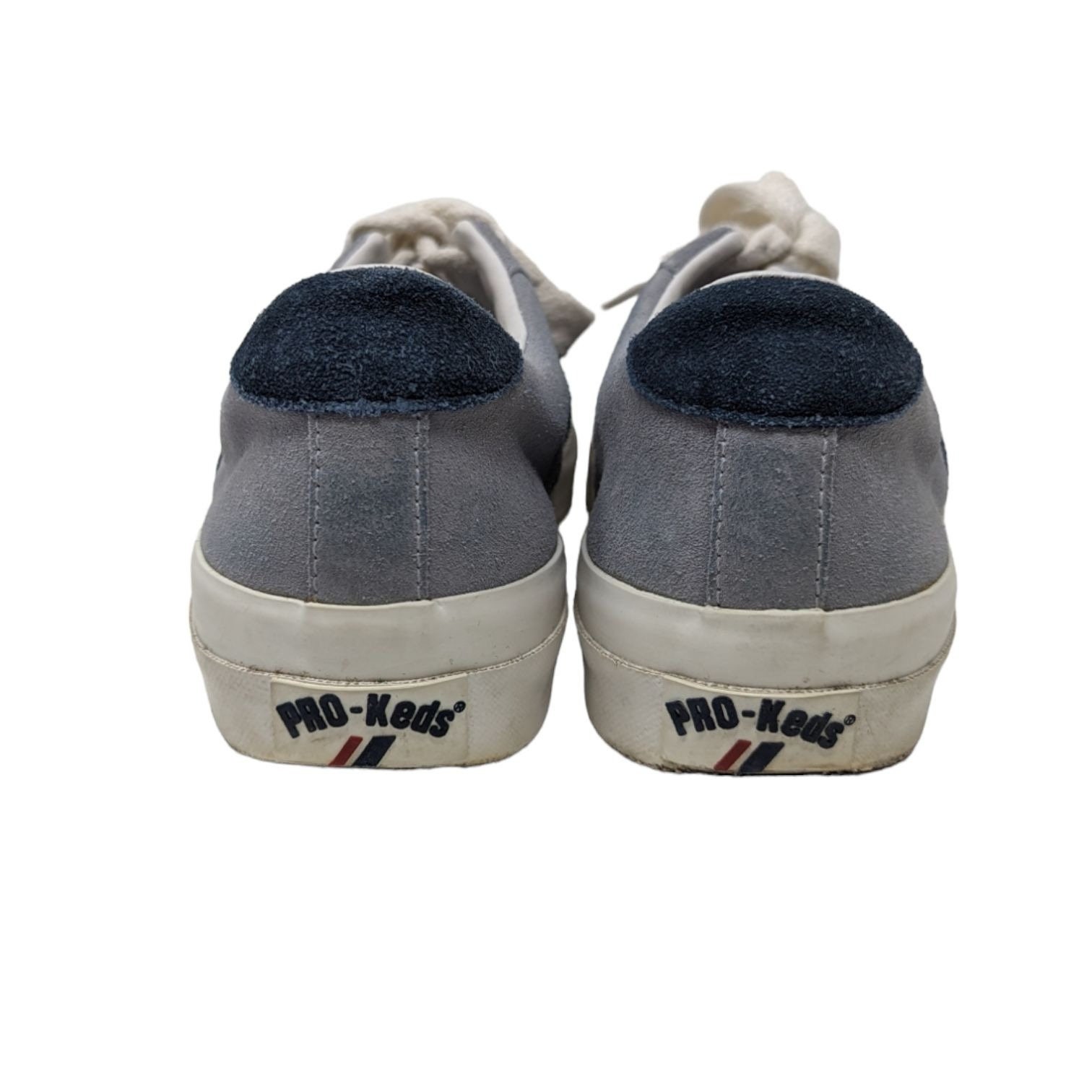 Vintage Y2K 1990s Light Blue Navy Suede Leather Pro-keds Royal 