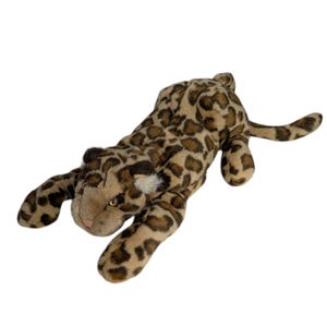 Folkmanis Brown Realistic Leopard Plush Stuffed Animal Soft Toy Hand Puppet 14&quot;