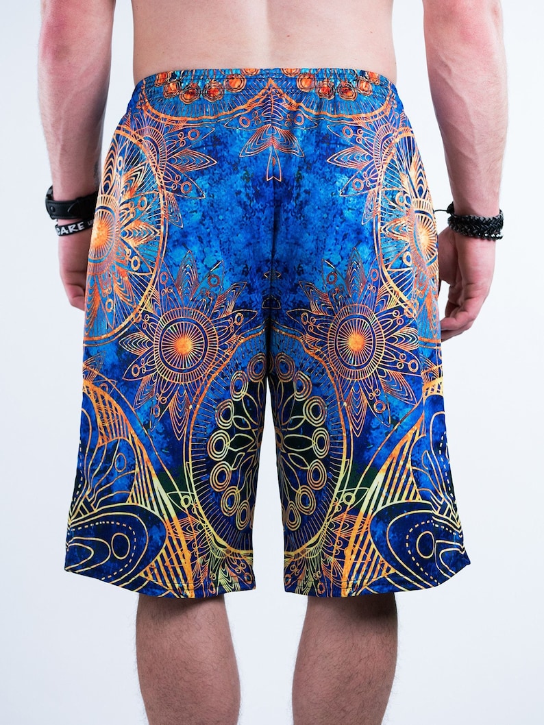 Swimwear Gold Boho Shorts Festival Shorts Men/'s Shorts Swim Trunks Gym Shorts Yoga Shorts Mens Workout Shorts