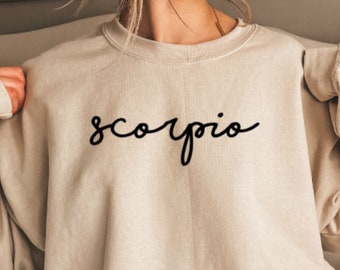 Scorpio Zodiac Sweatshirt: Star Sign Birthday Jumper
