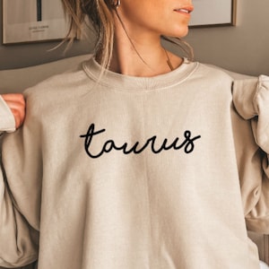 Taurus Jumper, Taurus Birthday Sweatshirt, Zodiac Sweater, Star Sign Birthday Jumper