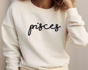 Zodiac Star Sign Sweatshirt: Birthday Gift Jumper