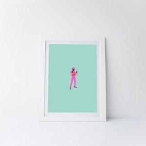 LIL NAS X PORTRAIT in mint [printable digital poster print]