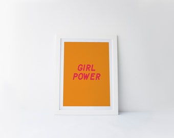 Girl Power [printable digital poster print]