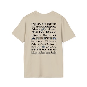 Life on the Bayou Popular Cajun Words South Louisiana Unisex Softstyle T-Shirt