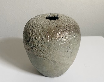 Ceramic Decorative Vase - Raku (Moon Landing)