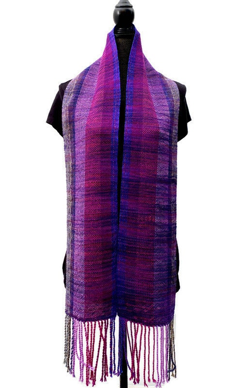 Handwoven Merino Wool Scarf Unisex Multicolor Winter Scarf | Etsy