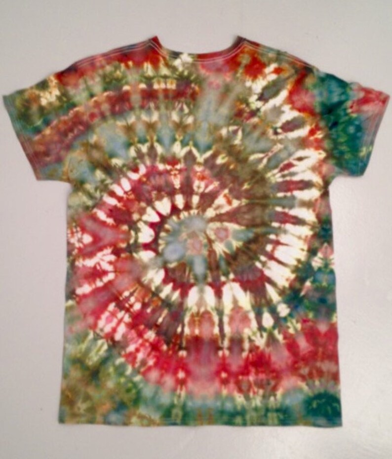 XL Spiral Mens Tie Dye Ice Dye Shirt Hand Dye Tie Dye T Shirt Etsy