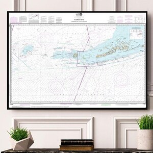 NOAA Cartes marines Florida Keys Sombrero Key to Dry Tortugas 11434 Florida., Boca Grande, Key West, Big Pine Key, Map Reproduction