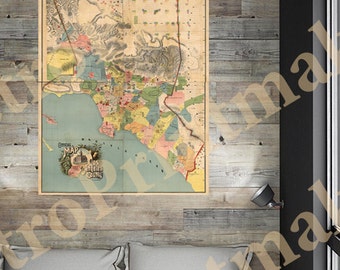 1960's LA Map- Downtown Los Angeles- Vintage Road Atlas - Etsy