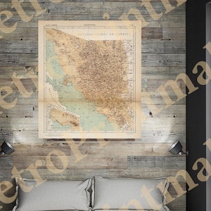 Karte von Sonora, Mexiko, 1908.