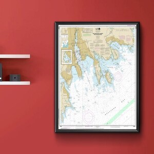 NOAA Nautical charts of New Bedford Harbor and Approaches. Massachusetts. 13232. Reproduction map.