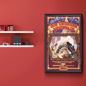 Big Thunder Mountain in Westernland Attraction Poster Disneyland Vintage Nursery Print Disney World Vintage Disney Art Kids Bedroom