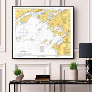 Lake Ontario. Clayton to Stony Point, NY, and Kingston to False Ducks Island, Ontario. 21 Nautical NOAA (June 1974) Reproduction Map