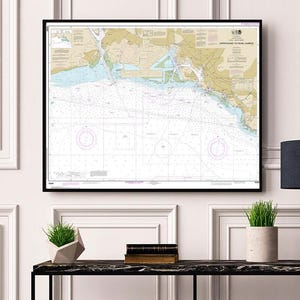 Approaches to Pearl Harbor - Oahu, Hawaiian Island NOAA Nautical Chart Reproduction Map 19369 (03/2024) | Vintage Marine Wall Art