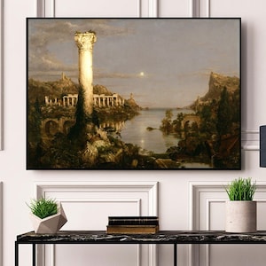 The Course of Empire Desolation Thomas Cole 1836 Painting Reproduction Wall Art Print