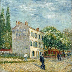 Das Restaurant Rispal in Asniéres by Vincent Van Gogh Fine Art Reprint.