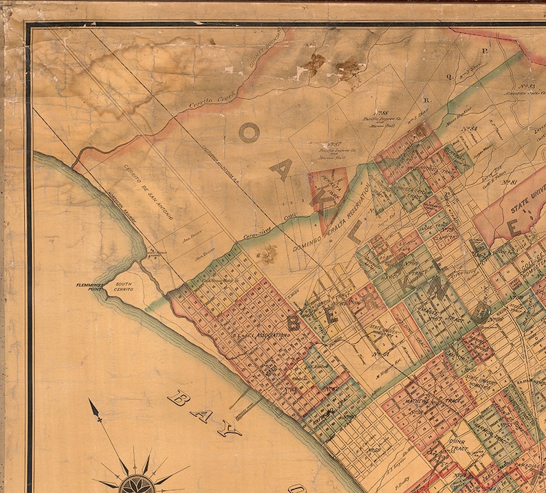 Oakland Alameda County California CA 1888. Restoration Etsy