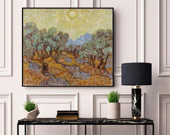 Olivenbäume von Vincent van Gogh Fine Art Gemälde Reproduktion Wandkunst Druck