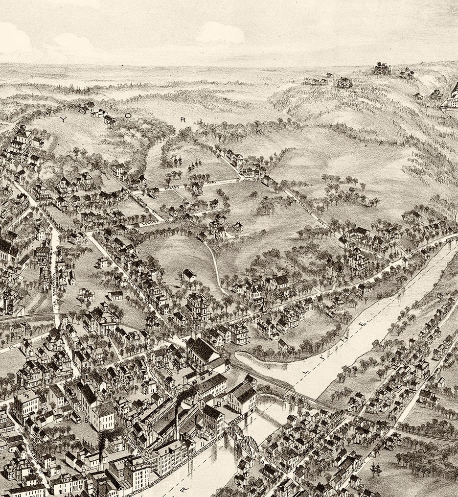 Map of Port Chester Westchester. New York NY. 1882 Map. Etsy