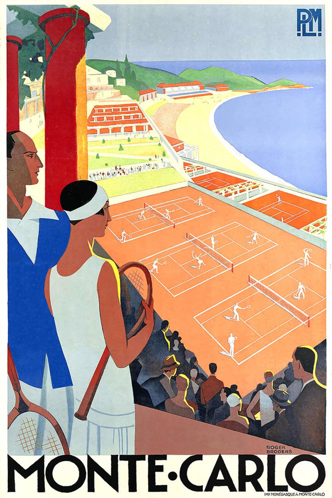 Monte Carlo, 1932, Roger Broders - TOUR18 | Bill Posters