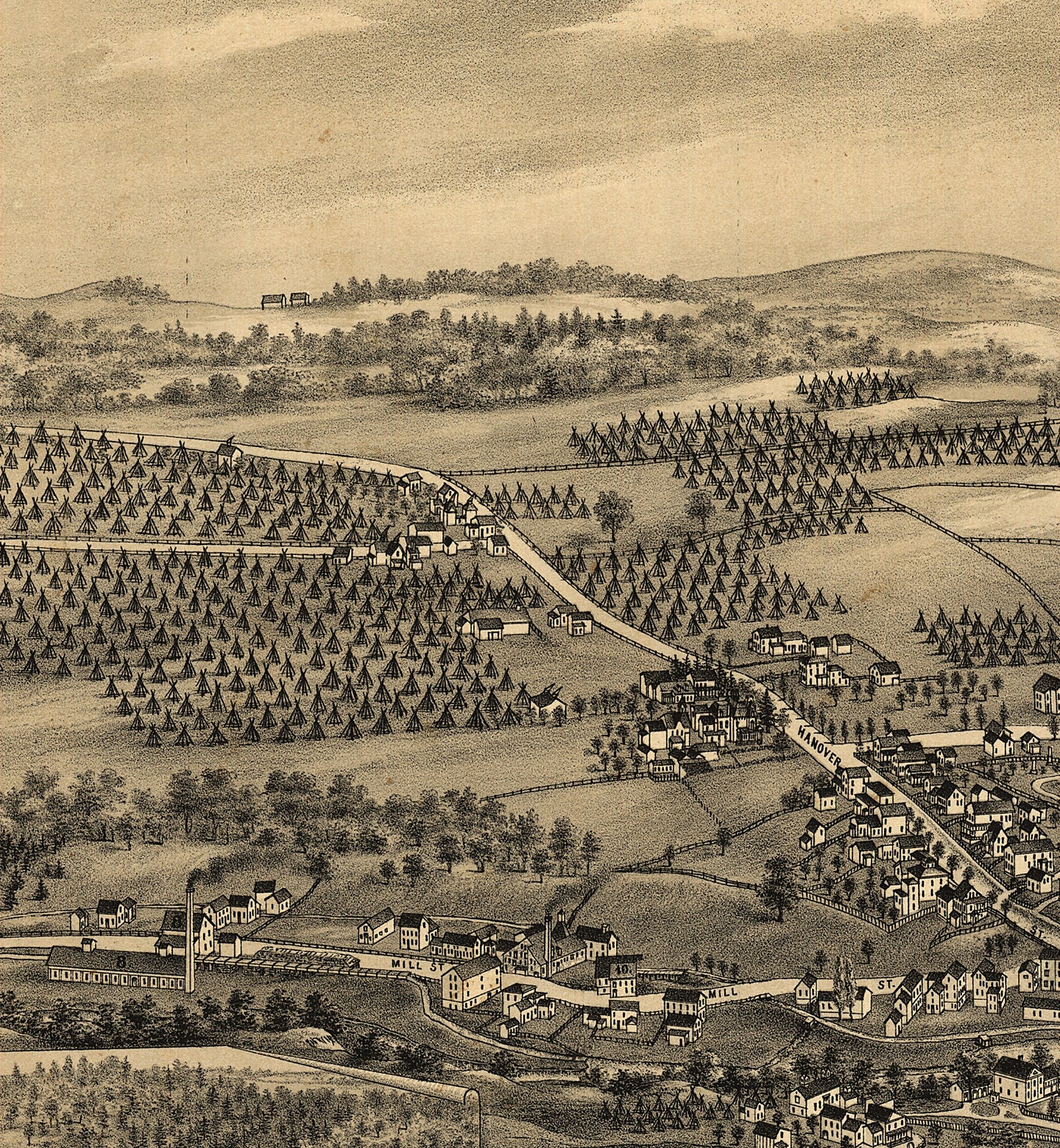 Map of Waterville Oneida Co. New York 1885. Vintage Etsy