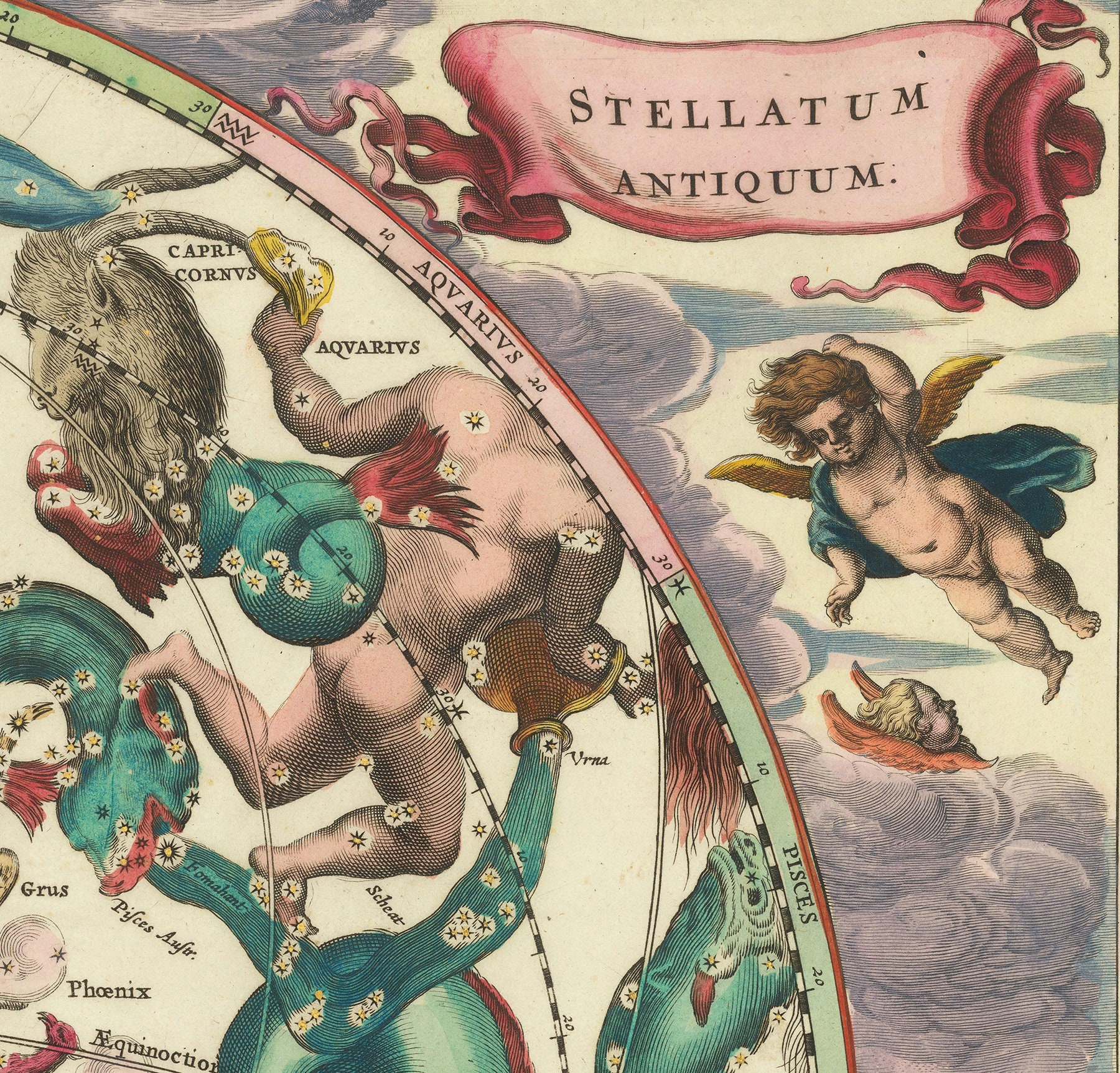 Celestial Chart by Andreas Cellarius - 1661 Celestial Map of the ...