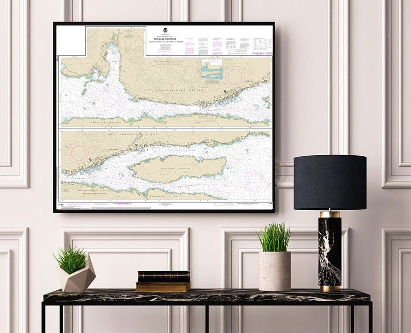 Tongass Narrows Map – Ketchikan Alaska Nautical Chart NOAA 17430