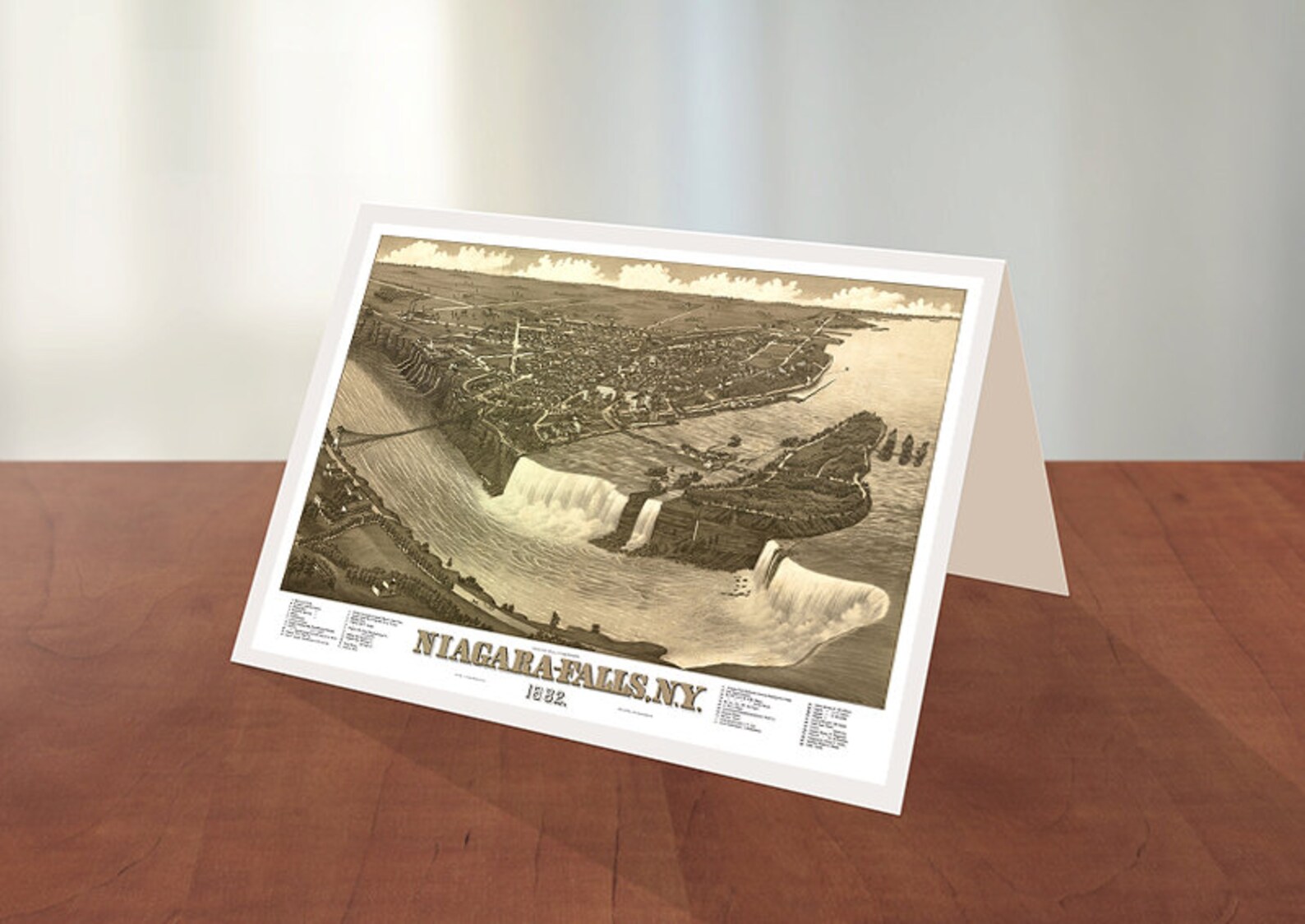 Greeting Cards of Niagara Falls New York. N.Y. 1882. Vintage Etsy