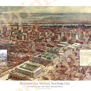Pennsylvania Railroad Station (Penn Station), Manhattan New York city, Seventh Avenue e 72nd Street, affrontano Long Island 1910, NY0061