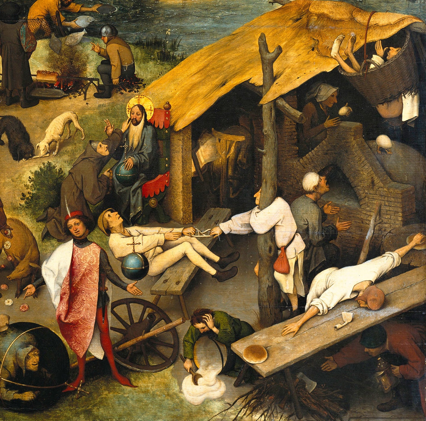 Pieter Bruegel the Elder Netherlandish Proverbs Reproduction Print