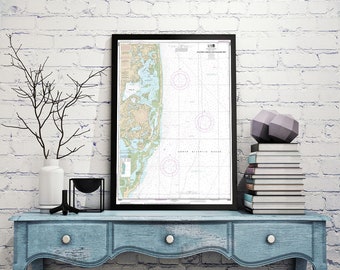 Chatham Harbor Pleasant Bay Massachusetts Nautical Wall Art Reproduction NOAA 13248 Map Print