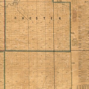 Map of Wabash County, Indiana. 1861. Vintage Restoration Hardware Home Deco Style Old Wall ...