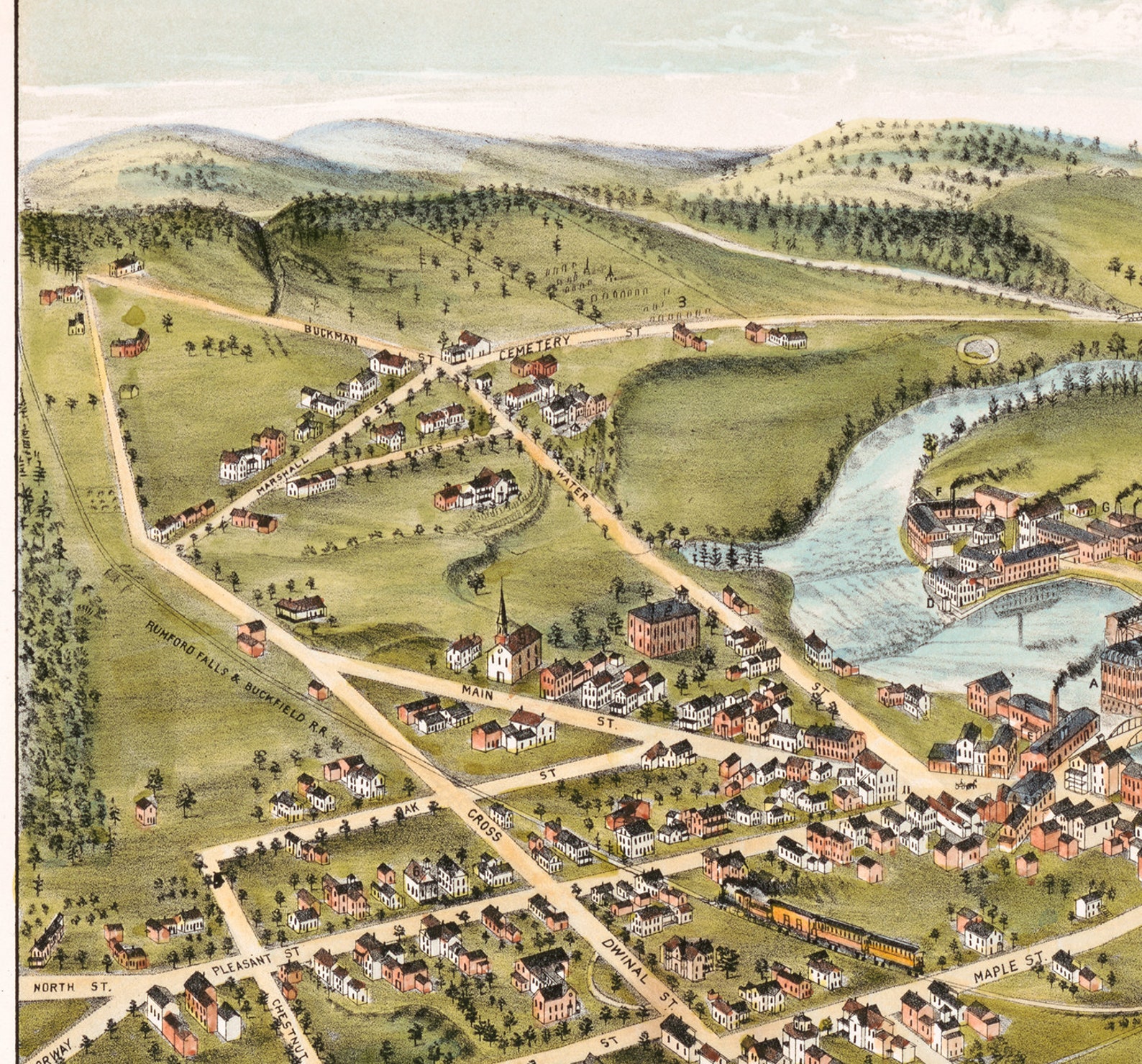 Mechanic Falls Maine Map