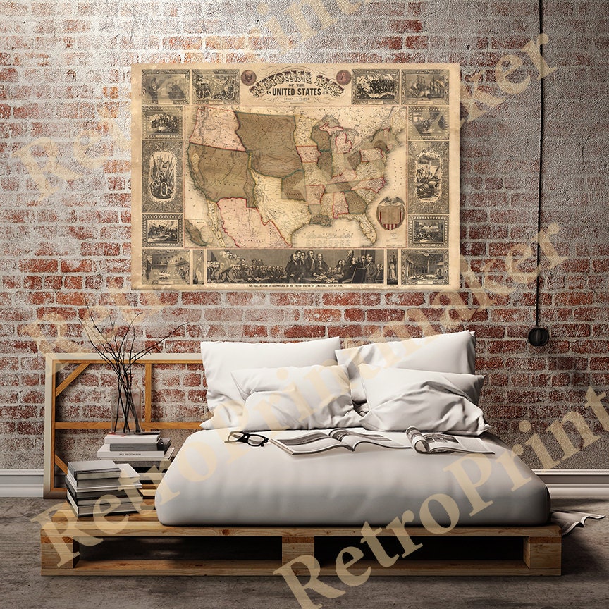 Pictorial Map of the United States - Il Fullxfull.959660670 Te2j 