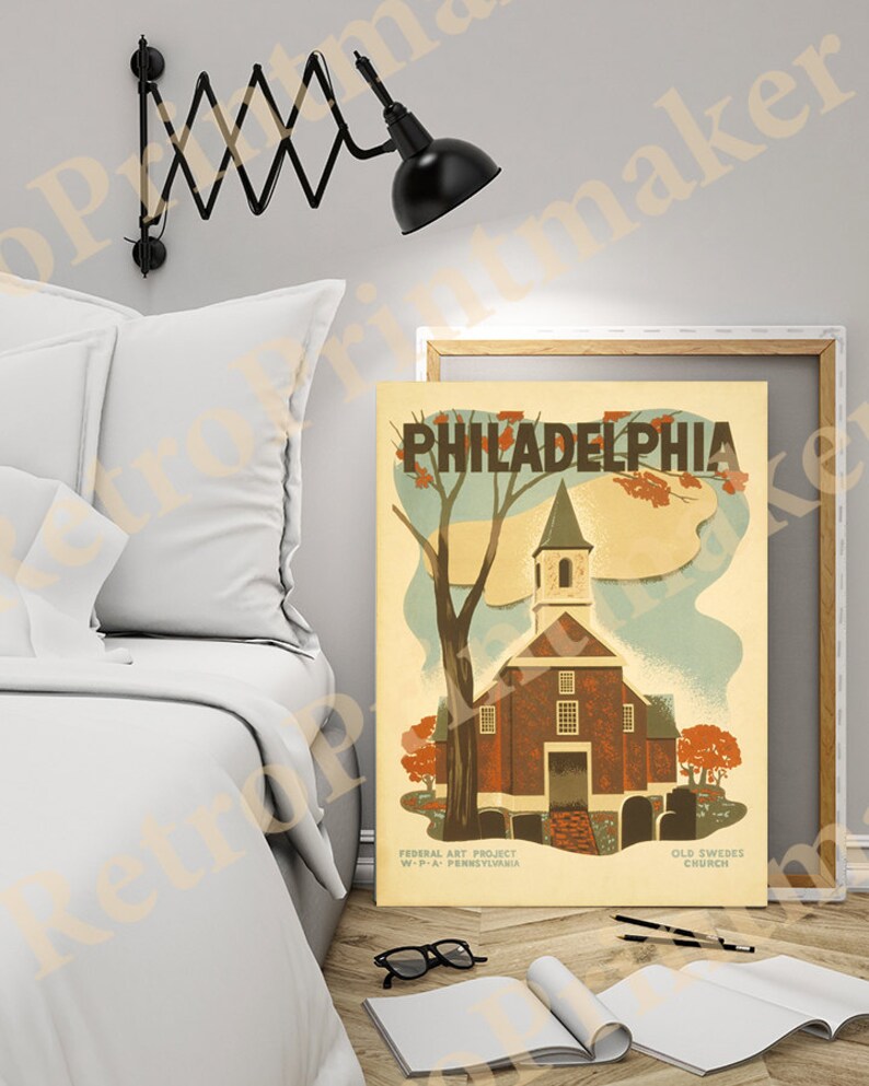 See America Poster for Philadelphia Poster promoting tourism Etsy