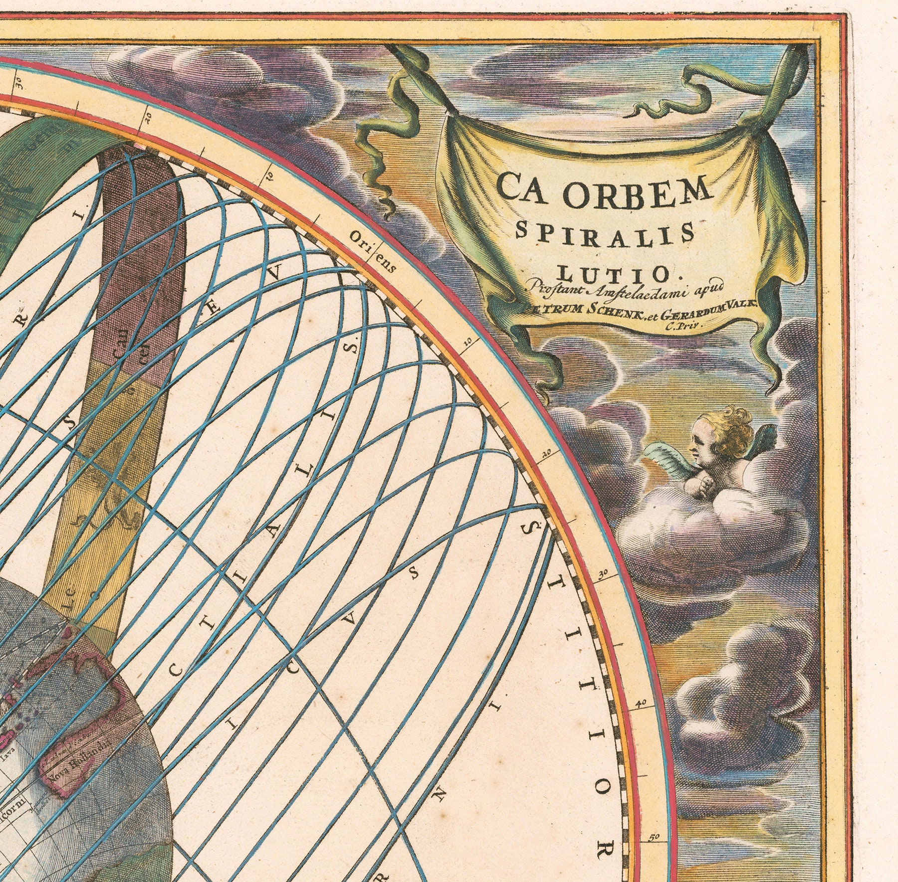 Celestial Chart by Andreas Cellarius - Solis Circa Orbem Terrarum ...